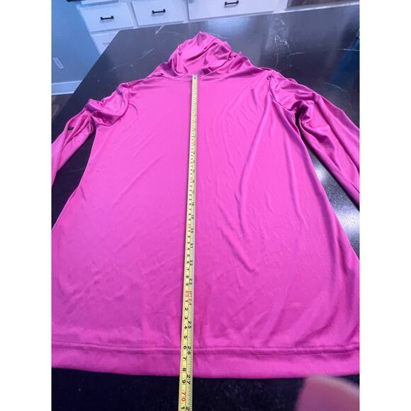 Under Armour heatgear semi-fitted Fuschia hooded shirt XL - Picture 9 of 9